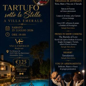 Tartufo Sotto le Stelle a Villa Emerald